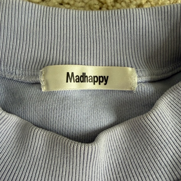 Madhappy Lavender Cropped Crewneck Sweater - Picture 4 of 5